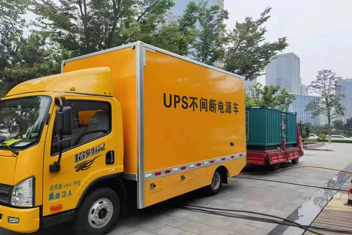 沧源发电机租赁施工现场