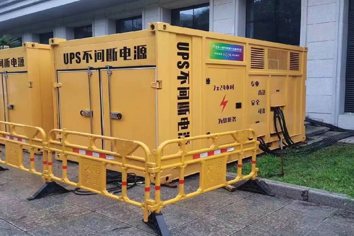 沧源发电机租赁施工现场