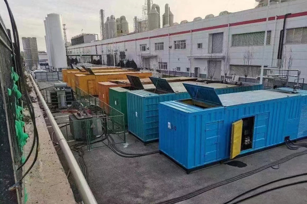 沧源发电机租赁施工现场